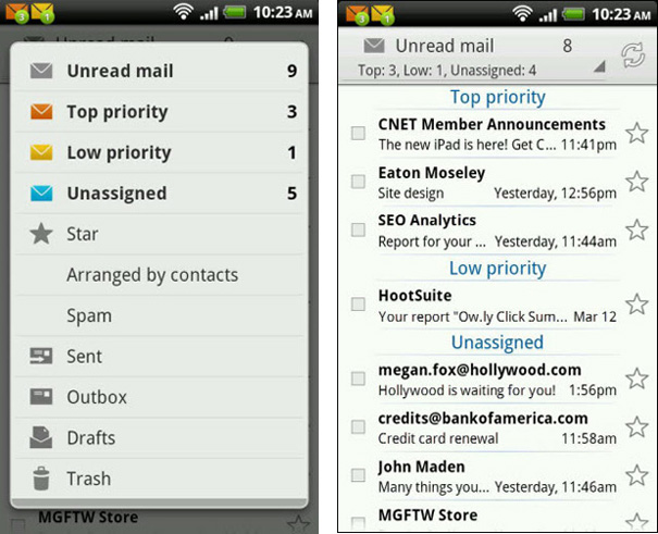 emailtray for android